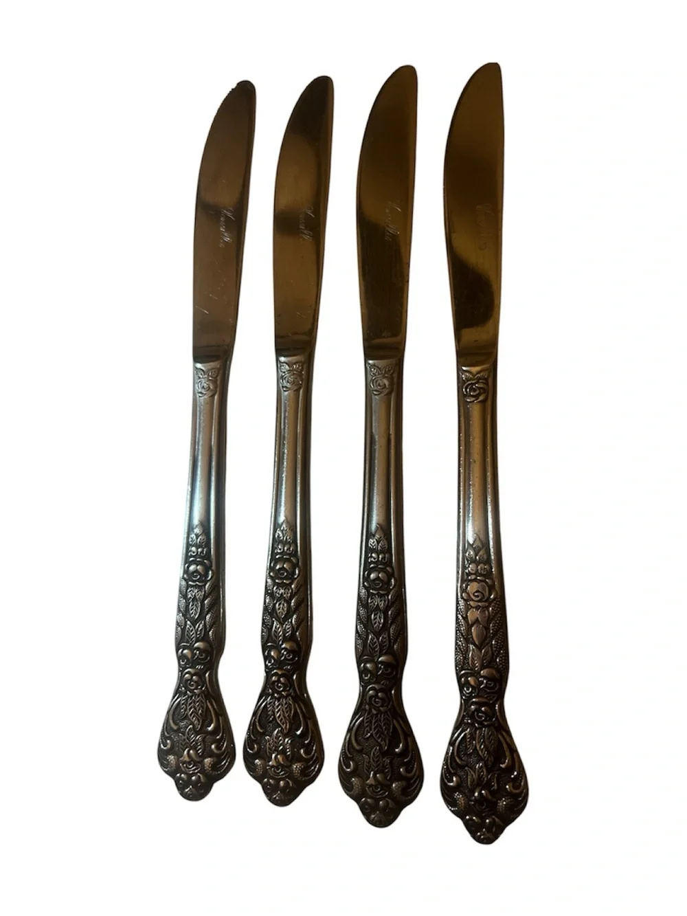 Vintage MSI Japan Stainless Steel Versailles Dinner Knives - Set of 4